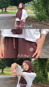 ZOE ARISAH Roscoe Sweat Pants Activewear Scuba Premium Seluar Sukan Wanita Muslimah Training Track Pant Sport ZOE ARISSA