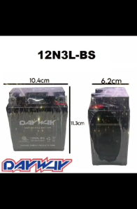 FOR RUSI MACHO 175 BATTERY 12N3L-BS ORIGINAL DAYWAY MOTORCYCLE BATTERY