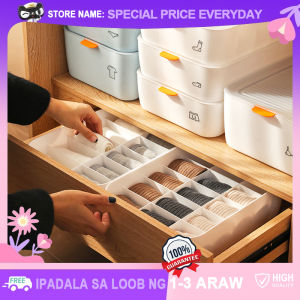15 Grids Underwear Storage Boxes Japanese Original Stackable Wardrobe Drawer Organisers Storage Cabinet for Bras Ties Panties Clothes Underwear Scarf Socks Etc