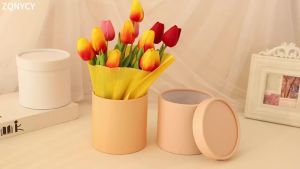 12x12cm Hộp Hoa Tròn Hộp Quà Tặng Bằng Bìa Cứng Cho Tiệc Cưới Hoa Hồng Bao Bì Hoa Trang Trí Lễ Tình Nhân Sinh Nhật Quà Tặng Gói Quà