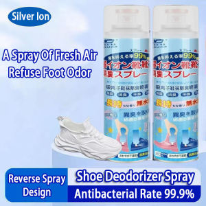 Shoe Deodorizer Spray 360ml Antibacterial Spray All-round Deodorant Keep Shoes Scented For 24 Hours Shoes Smelly Prevent Odor Silver Ion Spray Pewangi Kasut Berbau 鞋子除臭喷雾