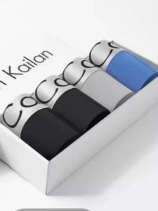 ทรงบ๊อกเซอร์ 1 กล่อง = มี 4 ตัว สีและแบบตามภาพ พร้อมกล่อง พร้อมส่ง (แบบยาว)