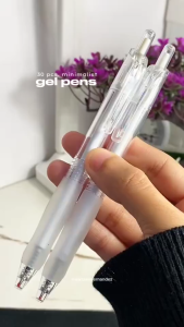 30Pcs/set Press Gel Pen 0.5mm Quick-Drying Black Writing Ballpen For School Office Supplies Neutral Pen 0.5mm Christmas giftHalloween