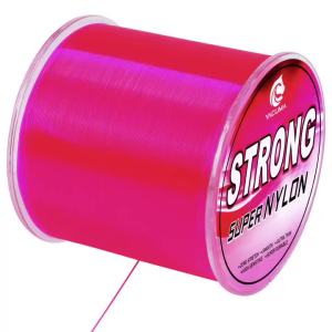 Dây Câu Cá Sợi Nilon YACUMA 500M-546YDS Màu Hồng Chịu Lực 5-42LB Phủ Fluorocarbon Dùng Cho Nước Ngọt Và Nước Mặn