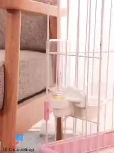 Botol Dispenser Tempat Minum Kandang Hewan Kucing Anjing Peliharaan Water Bowl Hanging Drinking Bottle