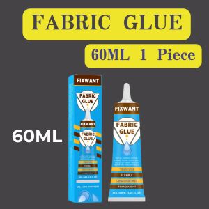 Transparent Textile Glue Fabric Adhesive for Leather Cotton Polyester Quick Dry Washable- Ideal for Crafts & Clothing Repair