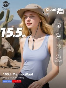Menyanull | Fine Merino Wool U-Neck Bra Top 15.5 Microns