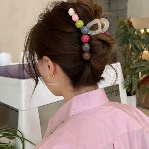 Dopamine Colored Heart Hair Grips Womens Summer 2025 New Large Size Shark Tail Hair Clips Korean Style Fashion Accessories