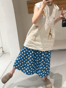 Váy Chữ a Cạp Cao Họa Tiết Chấm Bi Xanh Mùa Hè Thu Đông Mới Cho Nữ Dáng Chữ a Váy Midi Chữ a Váy Chữ a