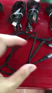 Cáp Sạc 3 Trong 1 - Cáp Sạc Dây Dù Cao cấp 100W Có 3 Đầu Sạc Cho Iphone | micro USB | Type C