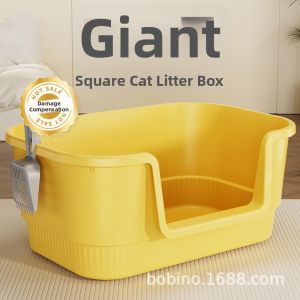 ZIYINGCHA | For Kittens Anti-splash Low Entry Cat Litter Box