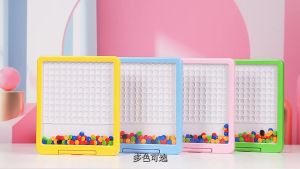 Magnetic Drawing Board for Kids Educational Toys Learning Writing Doodle with Magnetic Pen and Beads