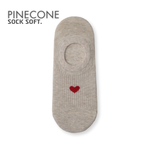 White Socks for Women Spring/Summer Heart Tube Socks Thin Ankle Sock Pure Cotton Breathable with Small Leather Shoes Solid Color Socks Boneless