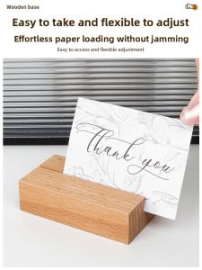 Erasable Handwritten Real Wood Price Tag Label Bread Display Card Self-Service Restaurant Menu Name Card Product Introduction Identification Card