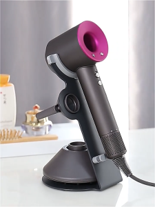 SG Stock Hair Dryer Stand Steel HolderRack Storage Organizer HairDryerStorage Rack Black