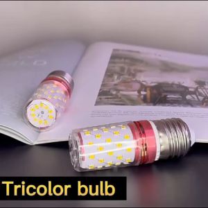 หลอดไฟ LED 3 สี 12W ประหยัดพลังงาน หลอดไฟทรงข้าวโพด ความสว่างสูง หลอดไฟ E27 ไม่กะพริบ สำหรับโคมระย้า ไฟแขวน ไฟผนัง ไฟเพดาน ไฟตั้งพื้น