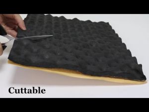 20mmThick Self-Adhesive Sound Proof Padding Soundproofing Foam Acoustic Eggcrate Design Car Heatproof Foam Deadener