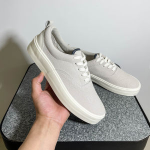 Retro Low-Top Skate Shoes Thick Bottom Casual Leather Student Fashion Flat Shoes Hong Kong Style Leisure Board Shoes