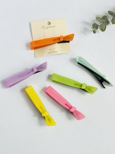 กิ๊บติดผมรูปปากเป็ด Acrylic ลายผีเสื้อสีลูกกวาดสำหรับผู้หญิง คลิปผมสไตล์เกาหลี เครื่องประดับผมแฟชั่น