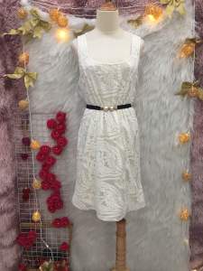 Đầm Ren Cổ Tròn Phom Suông 2 hand- Size L (#Đ37)