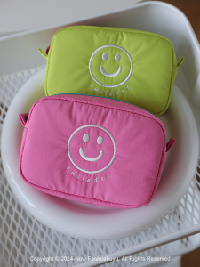 Mini Embroidered Handbag Portable Makeup Bag Womens Data Cable Power Bank Lipstick Storage Bag  Style Soft Polyester