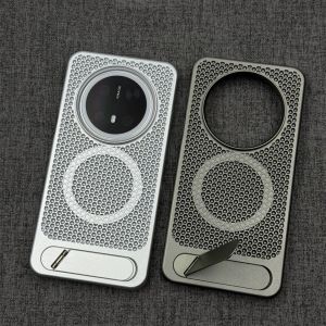 Huawei Mate70Pro Cellular Mesh Hollow Cooling Phone Case Pura70 Magnetic Stand Protective Case h260709