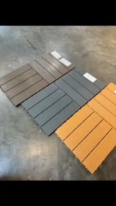 𝐃𝐈𝐘 Heavy Duty Wood Floor Decking WPC Outdoor Garden Decoration Floor Tiles Balcony Flooring Lantai Papan Kayu 地板