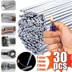 10 cái cuộn dây hàn lõi thông lượng 33cm 1.6/2/2.5mm phụ kiện sửa chữa nhà nhiệt độ thấp thanh nhôm dễ chảy-Que hàn không chì dây hàn