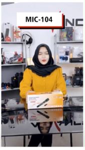 Advance MIC-104 Professional Mic UHF Wireless Microphone Garansi Resmi Karaoke