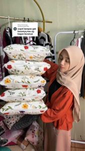 (1 SET 5 PCS) PAKET HEMAT BANTAL SOFA ISI SILIKON UK 40X40CM ADA RESLETING