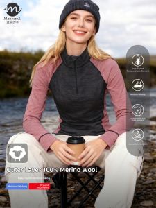 Menyanull | Wool Base Layer Women Hiking Long Sleeve