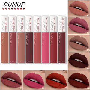 Matte Liquid Lipstick Set 8 Pieces Waterproof Non Transfer Lip Glaze Long Wearing Smudge Proof Lip Gloss