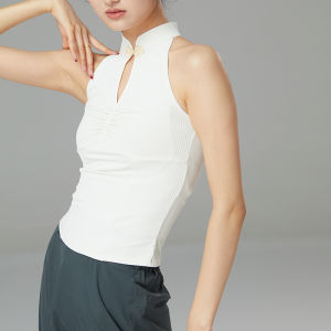 DKYY | Classical Dance Wear Cheongsam Collar Sleeveless Blouse