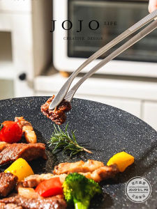 Korean Style Stainless Steel Bread Tongs for Self-Service Buffet Home Use BBQ Grill Cooking Kitchen Utensils Mr Grocery