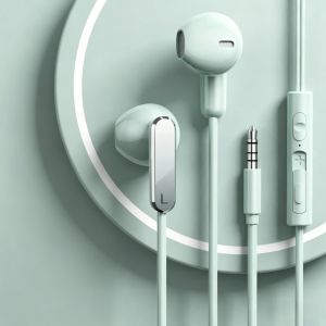 Wired In-Ear Headphones 3.5mm Type-C Dual Interface Volume Control Gaming Headset for Music Gaming HiFi Bass Stereo