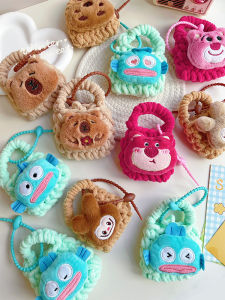 Ugly and Cute Funny Schoolbag Pendant Boys Clownfish Coin Purse Headset Universal Protective Cover Capabala Strawberry Bear