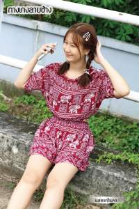 ชุดcute เสื้อครอปมินิน่ารักกรุบกริบคู่กับกางกางขาสั้น