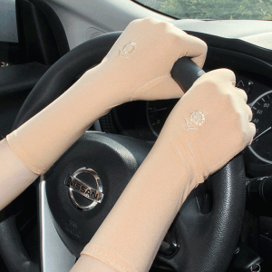 UV Protection Breathable Cycling Gloves Black White