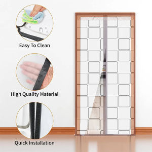 ฉากบังประตู EVA หนากันความร้อนฉากบังประตูม่านประตูกันยุงและเงียบสำหรับห้องครัวเครื่องปรับอากาศห้อง