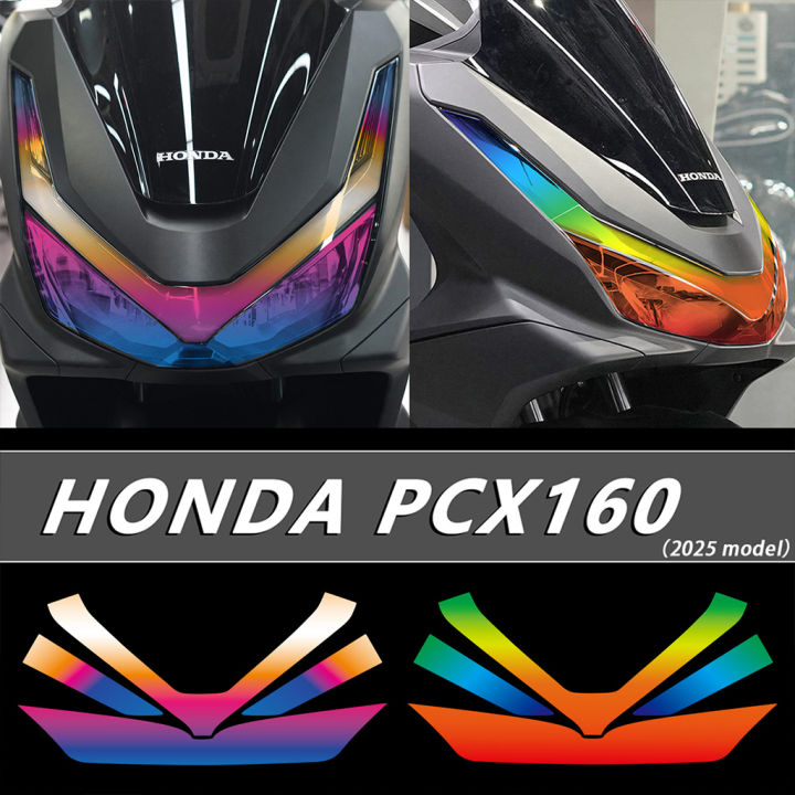 For Honda Sticker PCX 160 PCX160 2025 Model New Version Transparent Headlight Protection Sticker Colorful Modification Sticker Motorbike Accessories Durable Waterproof Decal