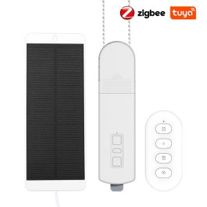 Tuya Zigbee3.0 Rèm Cuốn Điện Thông Minh Tự Làm Có Động Cơ Rèm Che Nắng Có Điều Khiển Từ Xa Alexa Google Assistant Control