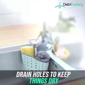 Premium Kitchen and bathroom Sink Drain Organizer Sink Hanging Basket Buckle Water Tap Collect Bag Silicone Drain Basket