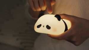 panda silicone lamp Cute Panda Night Lights For Kids Cute Animal Silicone 30 minutes Timing Rechargeable Lamp Cartoon Panda Bedroom Decoration Kids Boys Girls Gift 熊猫拍拍灯