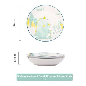 Mug Master | Cute Cartoon Dinosaur Underglaze Ceramic Bowl
