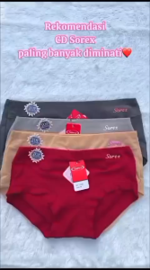 CD Wanita Polos Premiun 6Pcs Katun Elastis M-XXL