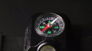 Asafee LED Compass Watch Multi Functional Intelligent Wrist SOS Light 53G Lightweight Lamp Waterproof Flashlight Rechargeable