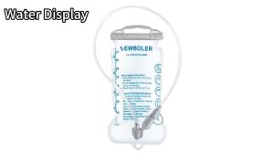 NEWBOLER Outdoor Sport Camping Water Bladder Running Sport Bicycle Soft Water Bottle Folding PEVA Soft Flask Water Bag 1.5/2/3L