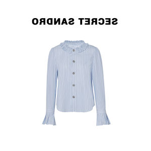 เสื้อเชิ้ตผู้หญิง Oajer ดีไซน์ลายทางเรียบง่าย สไตล์น้ำหอมขนาดเล็ก เสื้อเชิ้ตผู้หญิงทรงตรง แขนยาว ปกติ ฤดูใบไม้ผลิ 2024