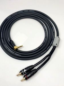 Dây 3.5 Ra 2 Hoa Sen AV Chống Nhiễu dài 1.5m-3m-5m-10m-15m-20m | dây 3.5 góc vuông ra av hoa sen dây jack 3.5mm góc vuông ra 2 hoa sen.