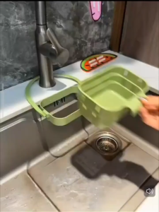 OHHDEER Bakul Tapis Sinki Lipat Gantung Penapis Dapur | Foldable Hanging Sink Filter Drain Basket